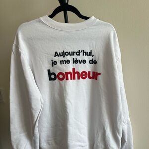 Unisex Nutella sweatshirt featuring French text